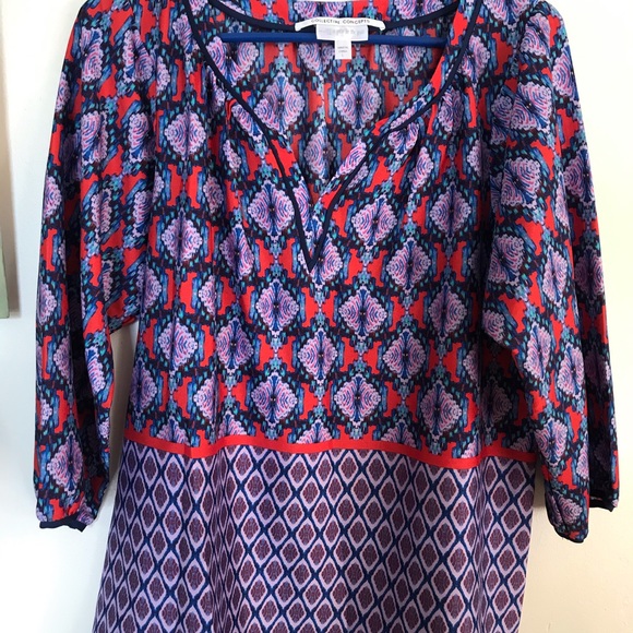 Colorful Pea in the Pod maternity shirt. - Picture 1 of 5